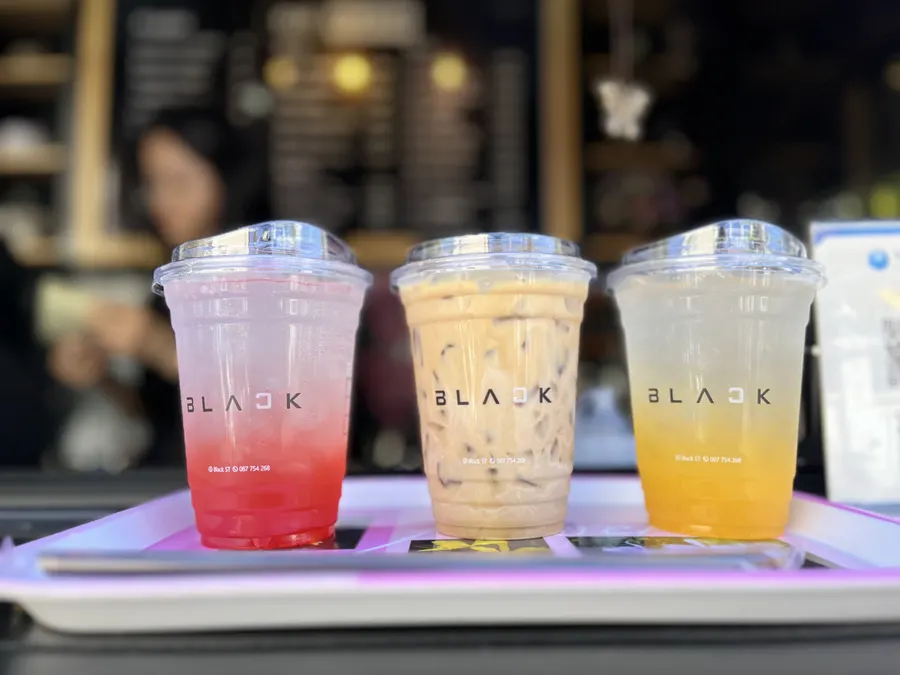 Three iced drinks